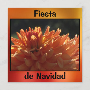 Invitation Invitación - Fiesta de Navidad - La Dalia Naranja