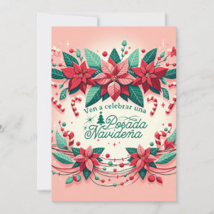 Invitation Invitación Fiesta de Posada Navideña espagnol
