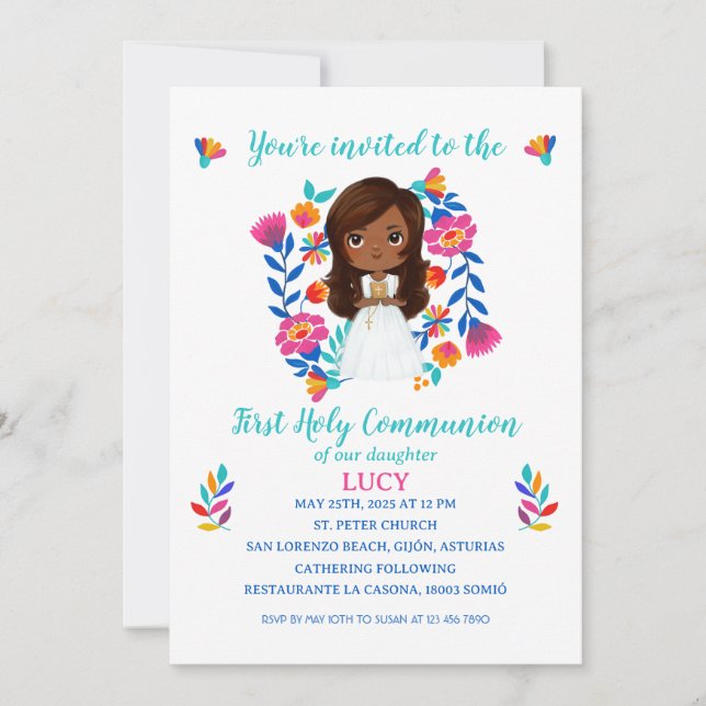 Invitation Invitación LUCY Primera Comunión (Devant)