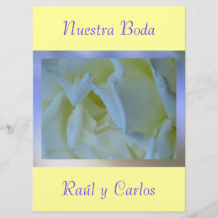 Invitation Invitación - Nuestra Boda - Amarilla y Azul