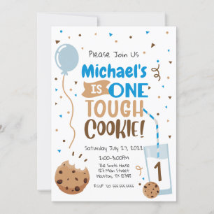 Invitation Invitación One Tough Cookie Premier Anniversaire