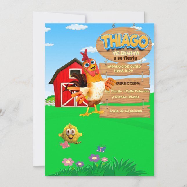 Invitation INVITACION PARA NIÑO "Bartolito' (Devant)