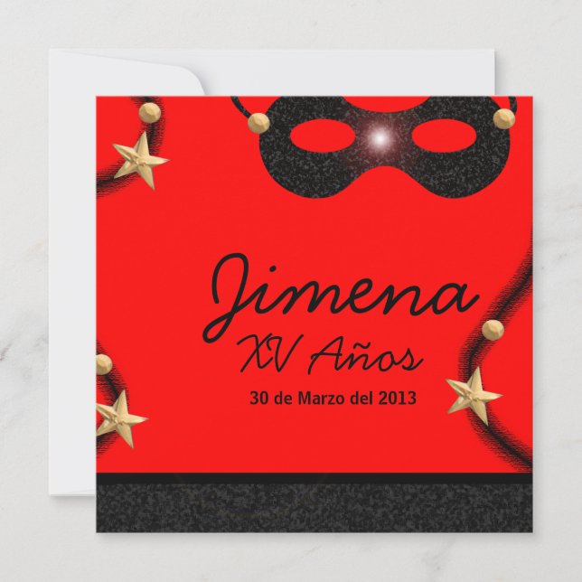 Invitation Invitación XV años (Devant)