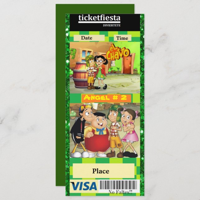 Invitation invitacon le mec de la huit (Devant / Derrière)