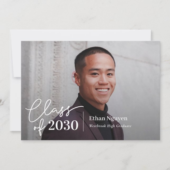 Invitation Invitat de graduation de couleur modifiable tout s (Devant)