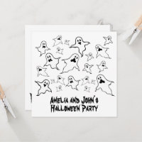 Invitat Éffrayant Halloween Ghosts Party personnal