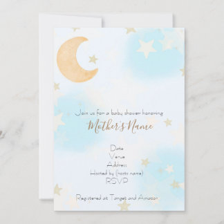 Invitation Invitatiom Baby shower spatial