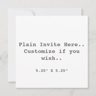 Invitation Invitation...