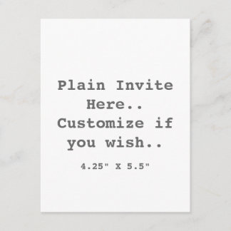Invitation Invitation...