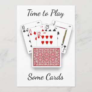 INVITATION **INVITATION À JOUER AUX CARTES**