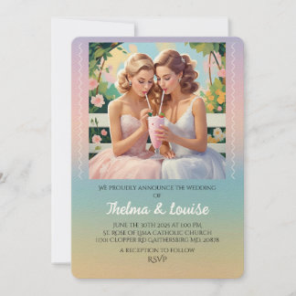 Invitation "INVITATION AU MARIAGE DE Fierté GAY "