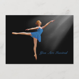 Invitation Invitation, Ballerina in Arabesque, sur mesure
