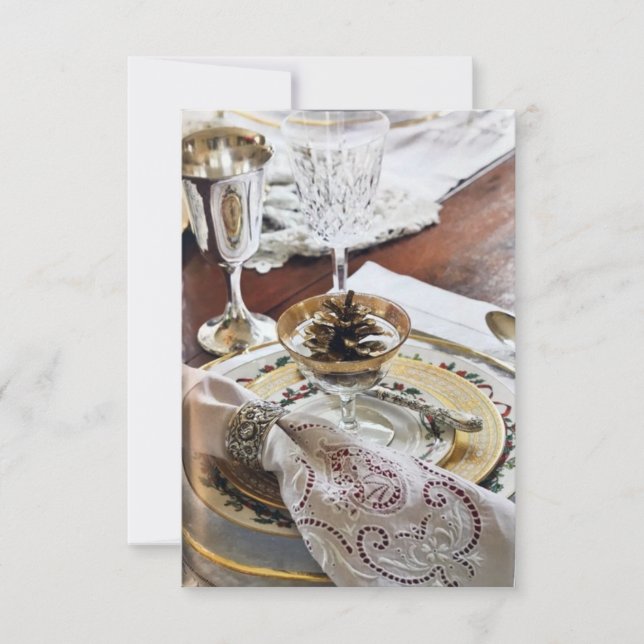 INVITATION **INVITATION POUR LE DINER OU LA FÊTE DE THANKSGIV (Devant)