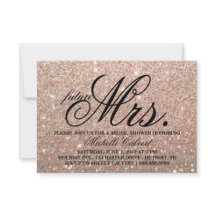 Invitation-Rose Gold Parties scintillant BridalSho