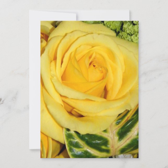 Invitation Invitation_Rose jaune (Devant)