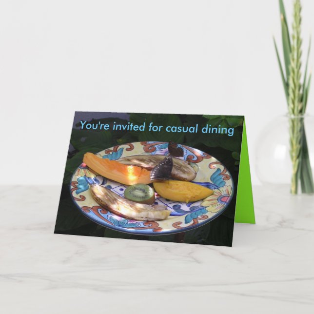 Invitation Invitation- Vous êtes invité à dîner décontracté (Devant)