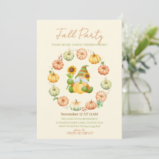 Invitation InvitationAutumn Vibes Fall party invitate