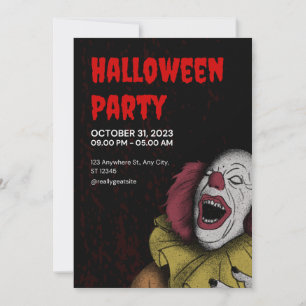 Invitation "Invitations du Joker Halloween Party"
