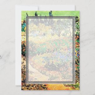 Invitation Invitations. Jardin fleuri avec chemin