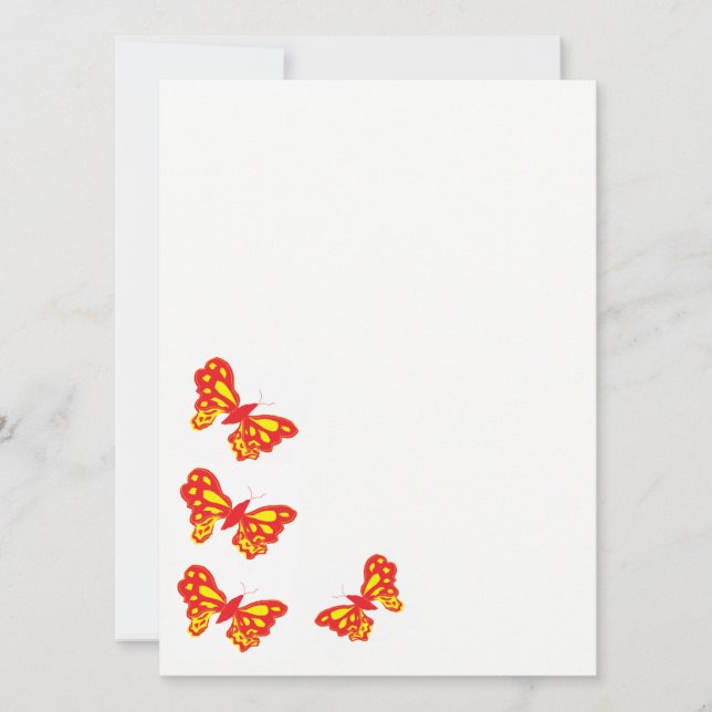 Invitation Invitations/Papillons (Devant)