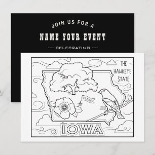 Invitation iowa colorie mon collage