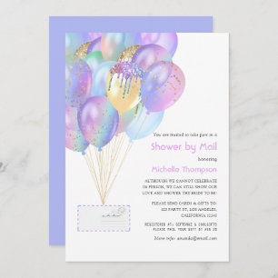 Invitation Iridescente Rainbow Baby ou Fête des mariées par c