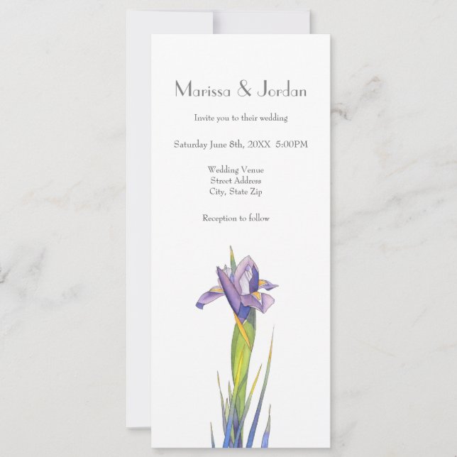 Invitation Iris 2 (Devant)