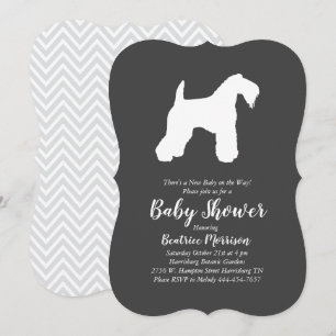Invitation Irlandais Kerry Blue Le Baby shower Chien Neutre G