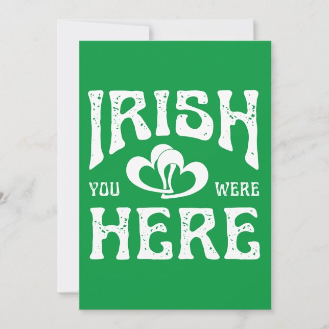 INVITATION IRLANDAIS VOUS ÉTIEZ ICI (Devant)