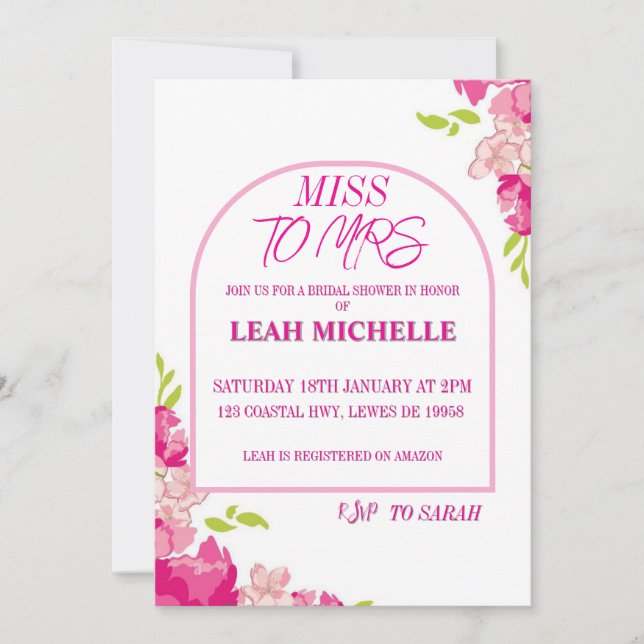 Invitation is translated to French as: Invitation (Devant)