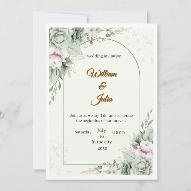 Invitation is translated to French as: Invitation (Devant)