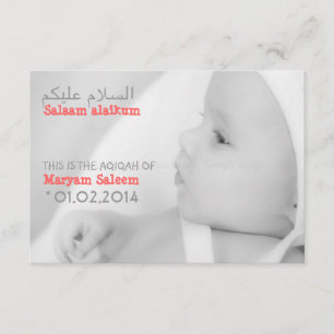 Invitation Islam Islam Islam Islamic Aqiqah Aqeeqah Babah inv