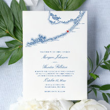 Islamorada FL Map Élégant Mariage bleu marine