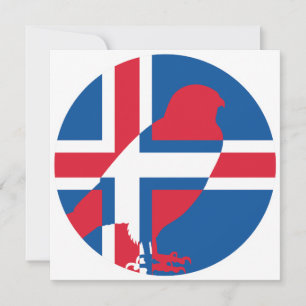 Invitation Islande Falcon Gyrfalcon Islandais