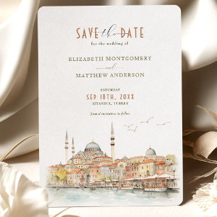 Invitation Istanbul Waterfront Elegance Économisez-le-Date