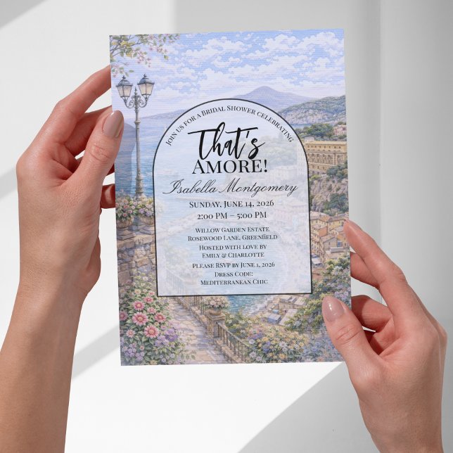 Invitation Italian Sorrento That’s Amore Bridal Shower (Italian Sorrento That’s Amore Bridal Shower Invitations
)