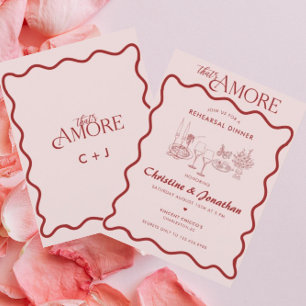 Invitation Italie Alimentation italienne Dîner de répétit