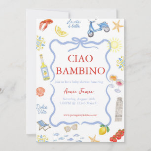 Invitation italienne Ciao Bambino