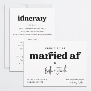 Invitation Itinéraire conjoint du Bachelor et de la Bachelore