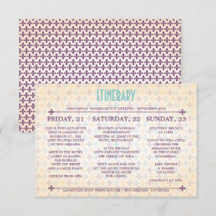 Invitation Itinéraire de la Nouvelle-Orléans