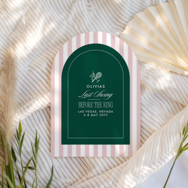Invitation Itinéraire de l'enterrement de vie de jeune fille  (Créateur téléchargé)