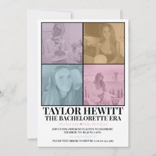 Invitation Itinéraire de l'ère Swiftie Bachelorette
