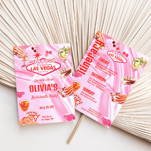 Invitation Itinéraire de poker de Las Vegas Bachelorette Part