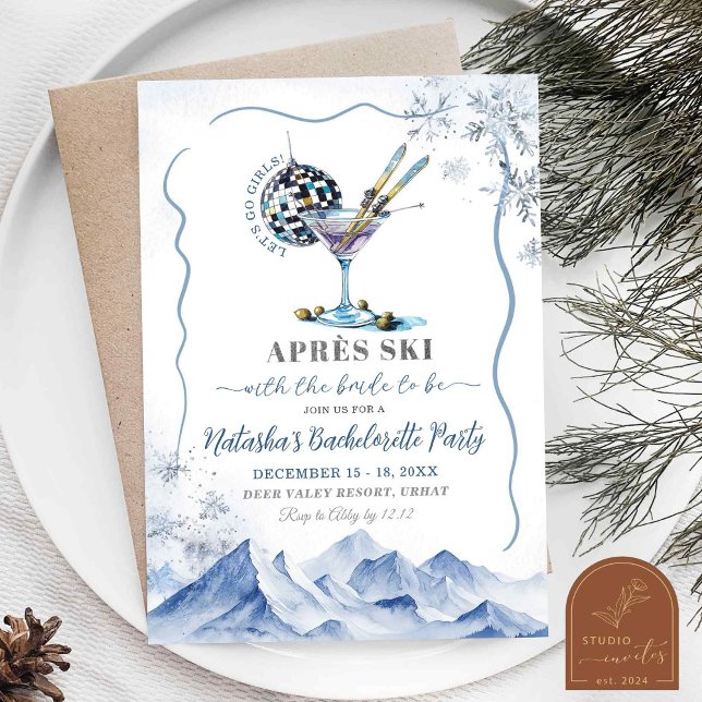 Invitation Itinéraire de week-end Après Ski pour enterrement  (Créateur téléchargé)