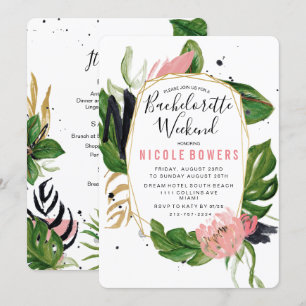 Invitation Itinéraire Du Week-End De Bachelorette