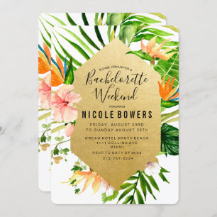 Invitation Itinéraire Du Week-End De Bachelorette