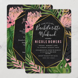 Invitation Itinéraire Du Week-End De Bachelorette