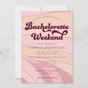 Invitation Itinéraire Du Week-End De Bachelorette