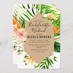 Invitation Itinéraire Du Week-End De Bachelorette