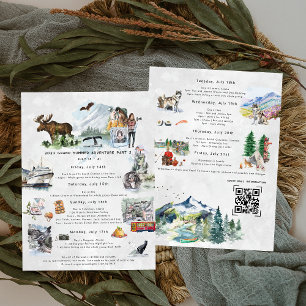 Invitation Itinéraire du week-end de bachelorette Croisière